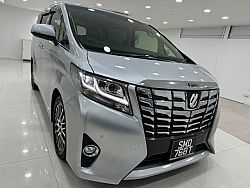 Toyota Alphard 2.5 CVT Sunroof Elegance 2015 Silver Roof DVD